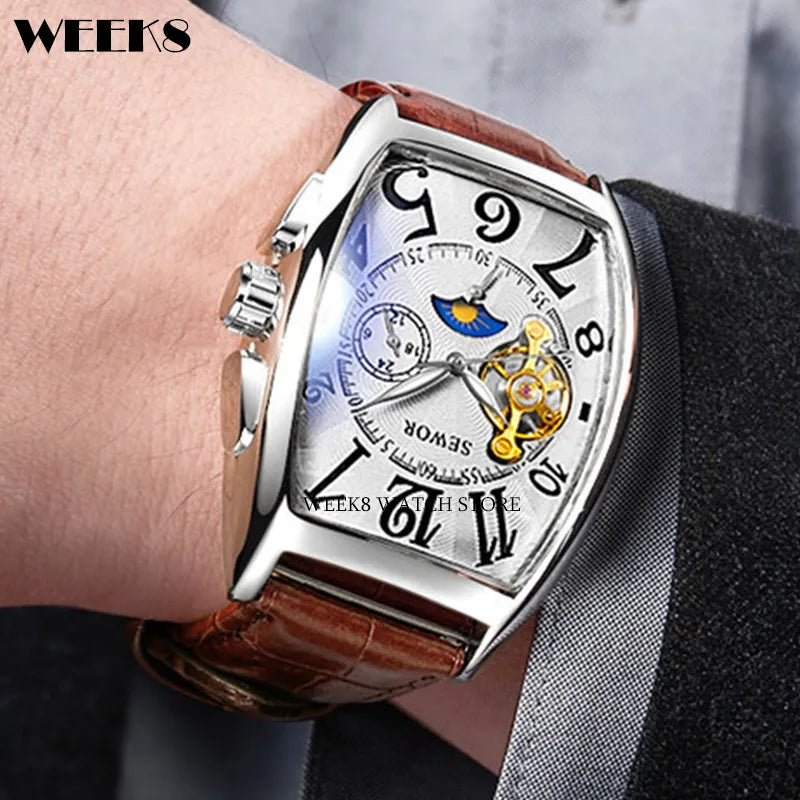 Luxury Automatic Mechanical Wrist  Watch for Men Tourbillon Skeleton - Bonnie Lassio