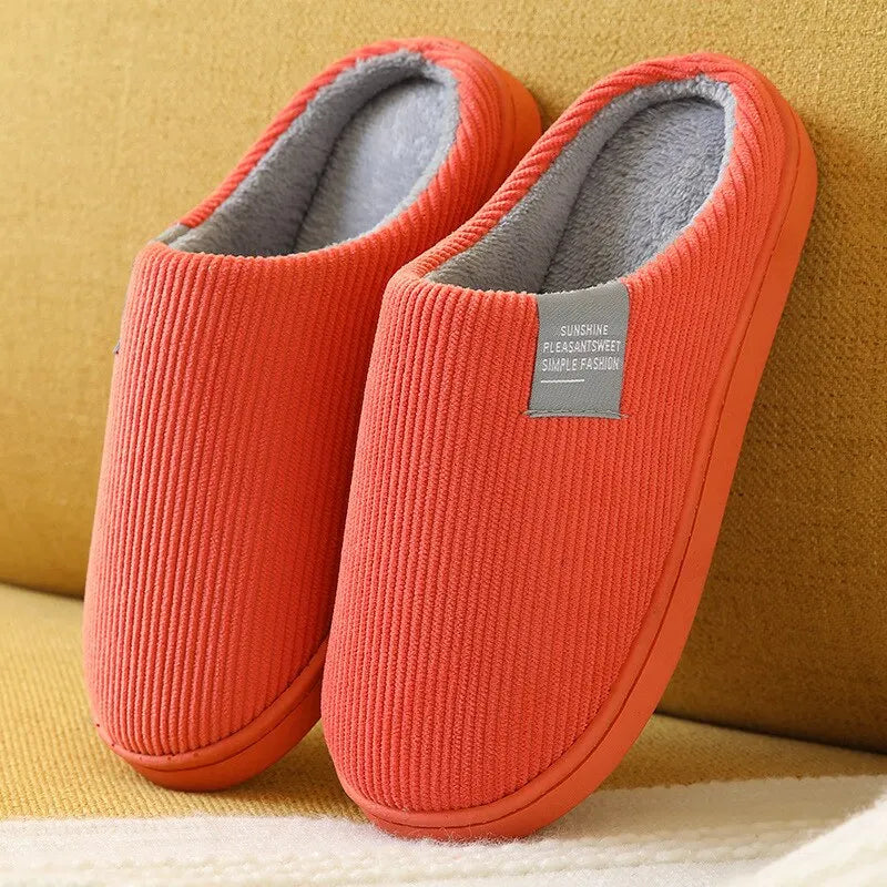 Women's Men's Thick Soft Bottom Home Slippers Household Plush Slippers Anti-slip Thermal Slippers Indoor Winter - Bonnie Lassio