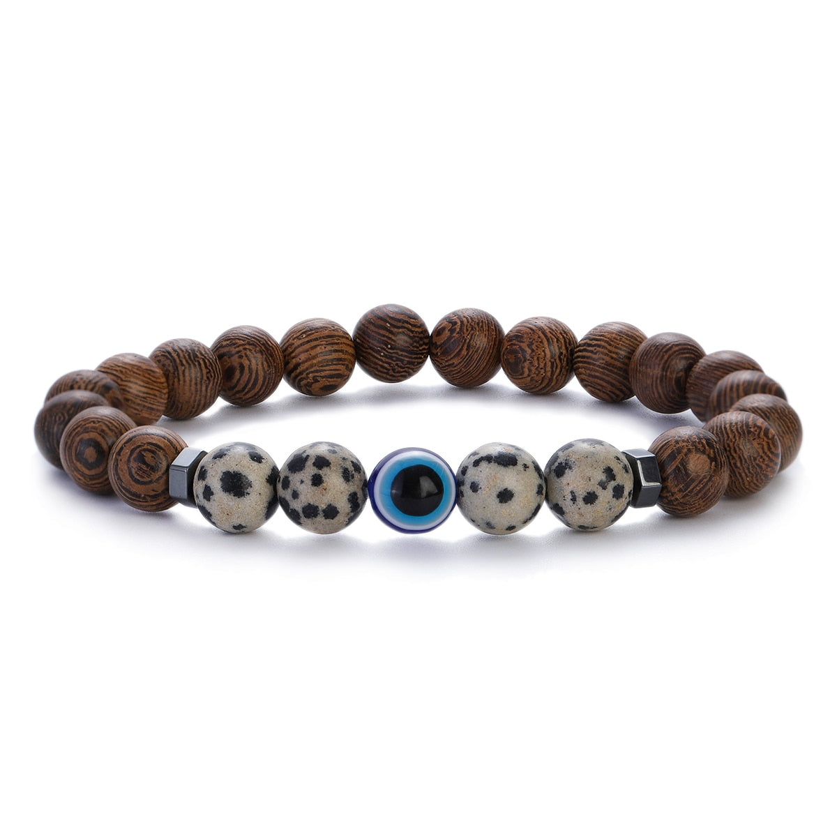 Natural Wood Beads Bracelets Meditation And Prayer - Bonnie Lassio