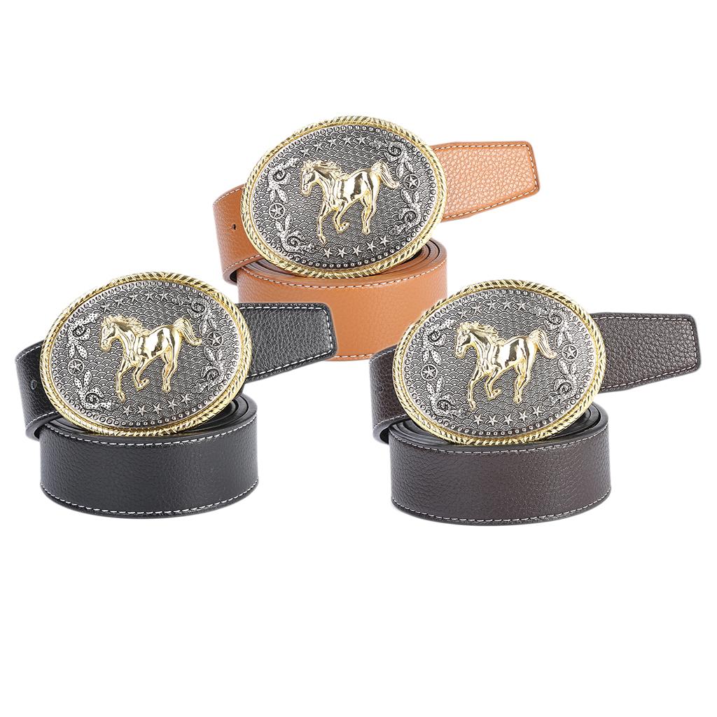 Western Rodeo Horse Belt Buckle Engraved Celt Pattern Cowboy Buckles for Men and Women - Bonnie Lassio