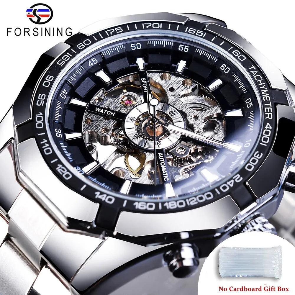 Stainless Steel Waterproof Mens Skeleton Watches - Bonnie Lassio