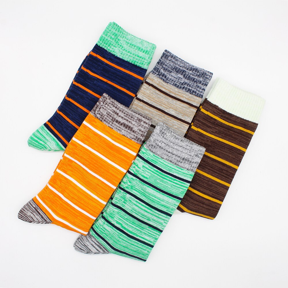 Mens Rainbow Socks Striped Mixed Colours 5 Pairs - Bonnie Lassio