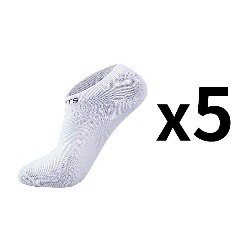 5 Pairs/Lot High Quality Men Ankle Socks Breathable Cotton Sports Mesh Casual Athletic Summer Thin Cut Short Sokken Plus Size - Bonnie Lassio