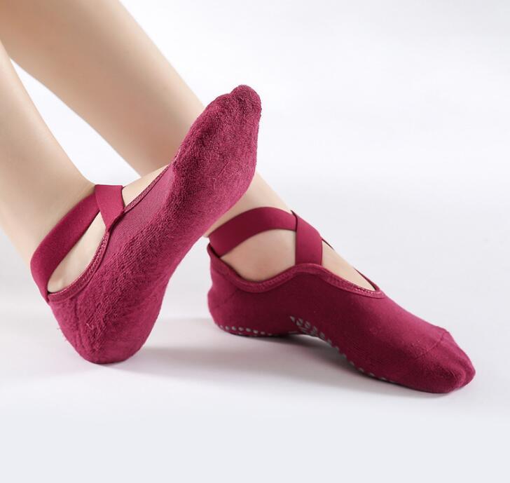 WomenS Non-Slip Cotton Sock Ideal for Pilates Ballet Dance - Bonnie Lassio