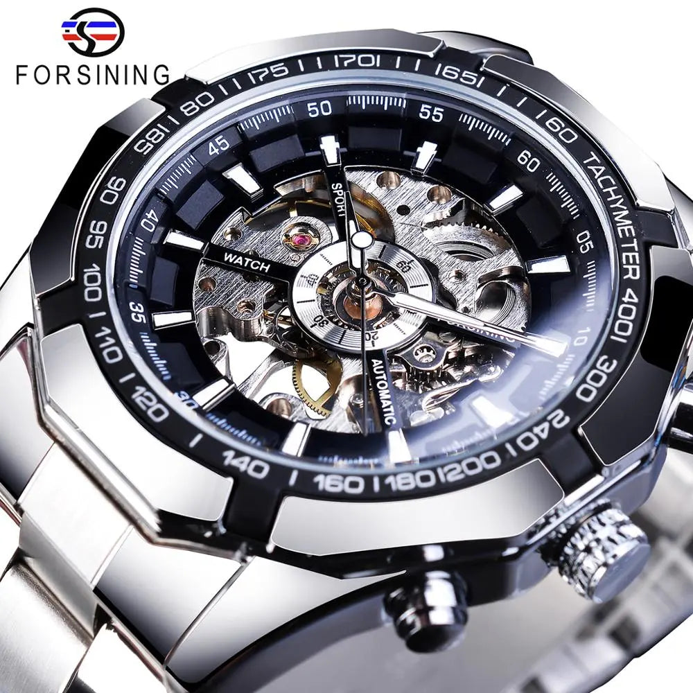 Stainless Steel Waterproof Mens Skeleton Watches - Bonnie Lassio