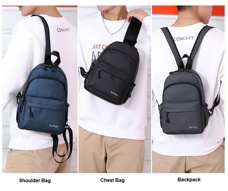 New Designer Fashion Men Backpack Mini Soft Touch Multi-Function Small Backpack Male Shoulder Bag Men Purse travel bags mochilas - Bonnie Lassio