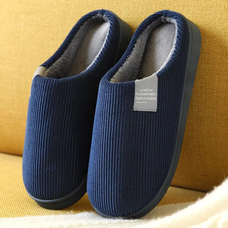 Women's Men's Thick Soft Bottom Home Slippers Household Plush Slippers Anti-slip Thermal Slippers Indoor Winter - Bonnie Lassio