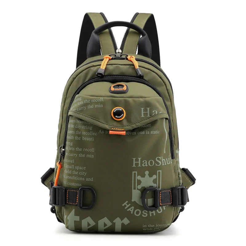 Nylon Men Chest Rucksack Bag Military Casual Fashion Male High Quality Cross Body One Shoulder Bag Sling Backpack - Bonnie Lassio