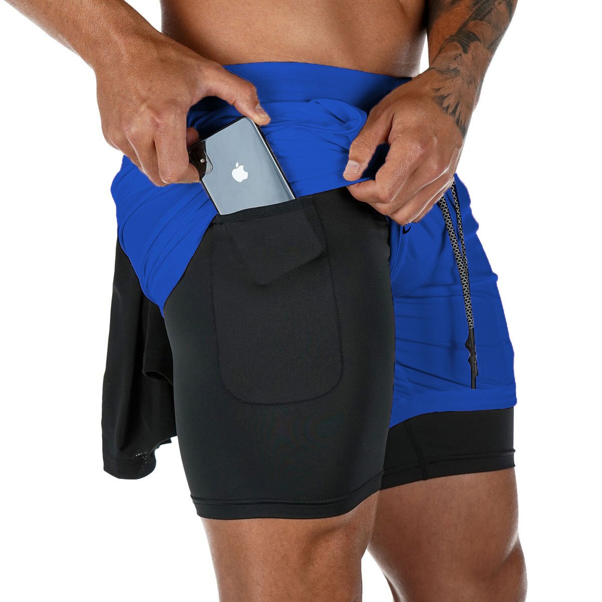 Lightweight Breathable Men's Running Shorts with Pockets for Gym and Fitness Training - Bonnie Lassio