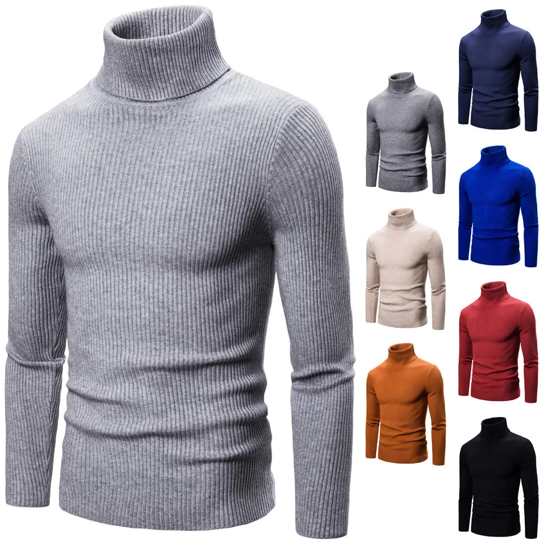 Autumn and Winter New Men's Turtleneck Sweater Male Casual All-match - Bonnie Lassio