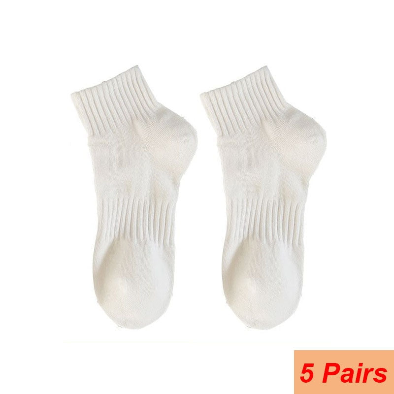 5 Pairs Of Women's Soft Cotton Socks Autumn Winter Fashion - Bonnie Lassio