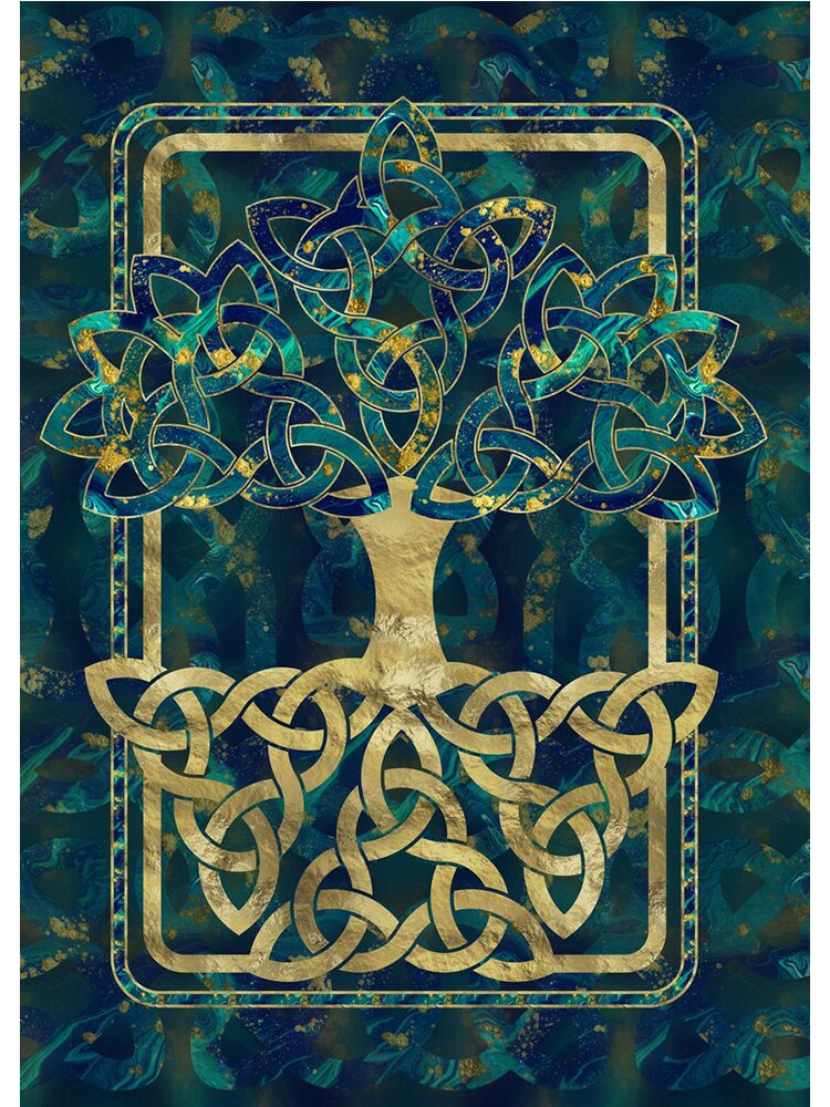 Vintage Tree of life Yggdrasil Posters Canvas Painting Elephant Tarot Card Wall Picture For Living Room Home Decoration Mural - Bonnie Lassio
