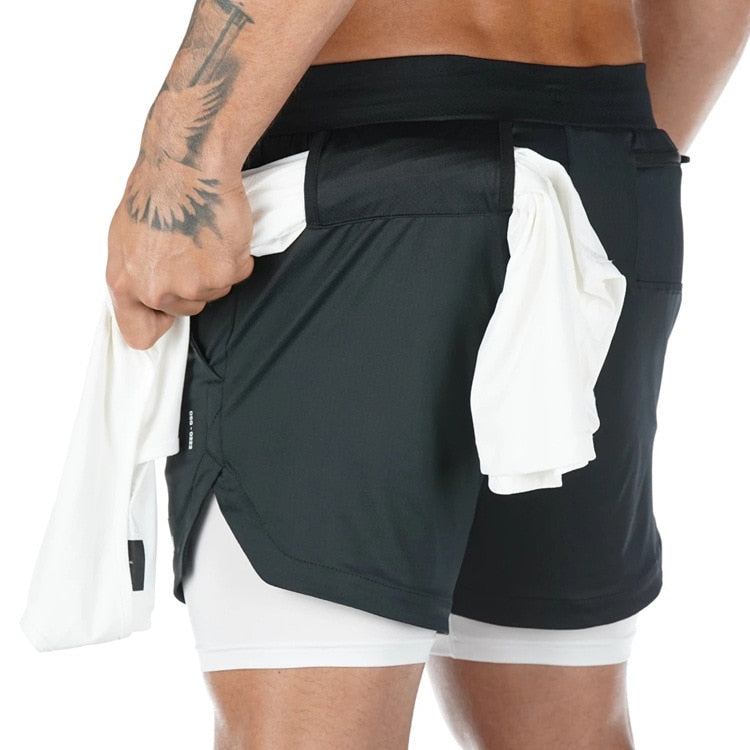 Lightweight Breathable Men's Running Shorts with Pockets for Gym and Fitness Training - Bonnie Lassio