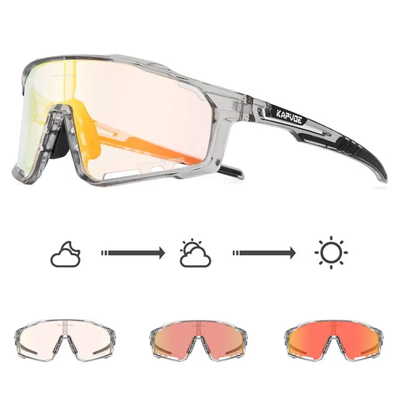 Photochromic Women Men Cycling Glasses MTB Mountain Road Bike Riding Sunglasses Outdoor Sports Goggles Bicycle Eyewear