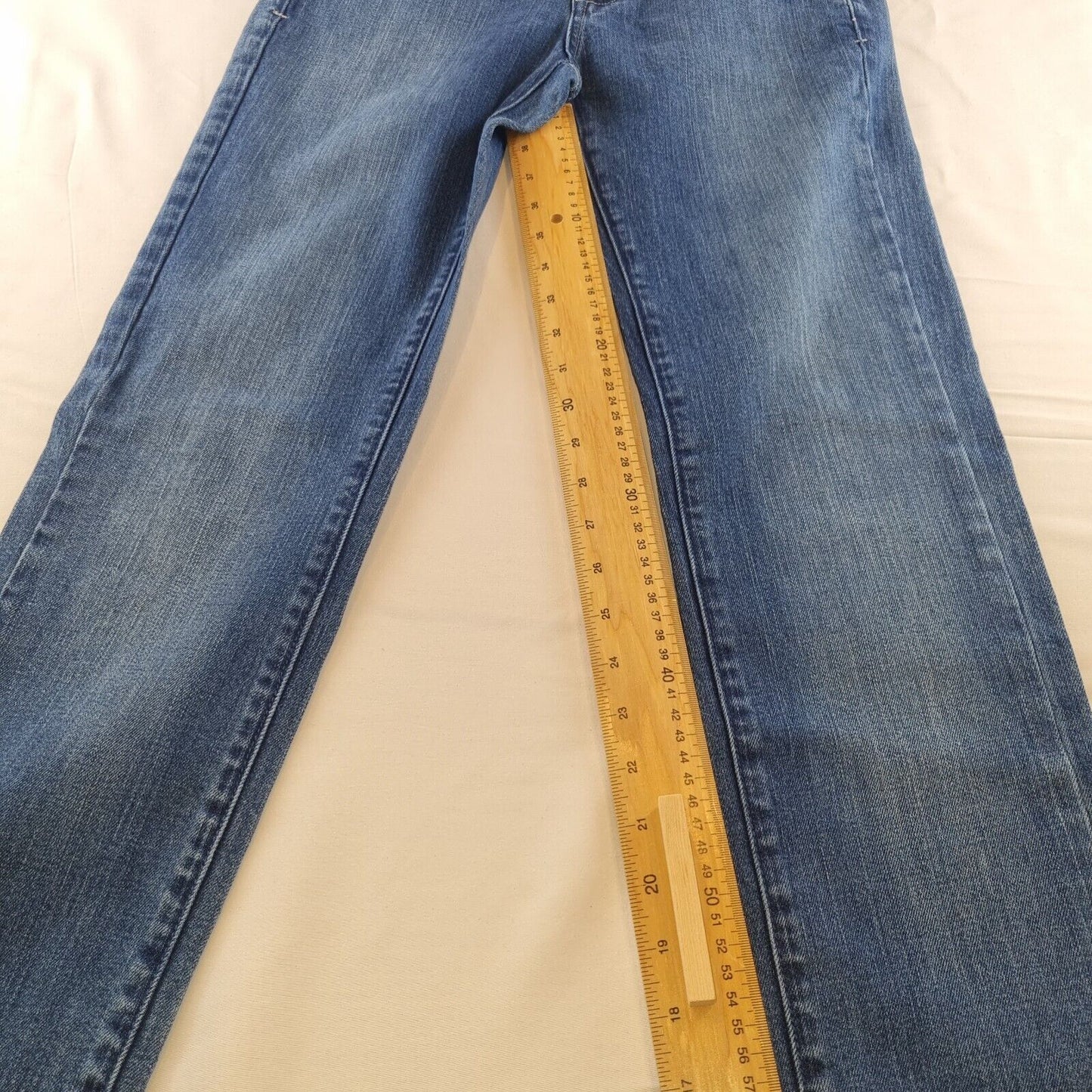 WOMENS ARMANI JEANS SIZE UK BLUE DENIM MID RISE TROUSERS - Bonnie Lassio