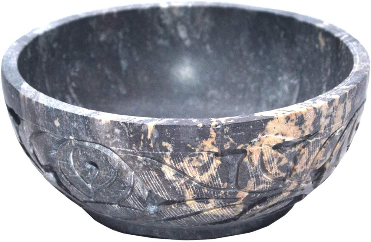 Professional title: " Soapstone Scrying and Smudge Bowl for Rituals"