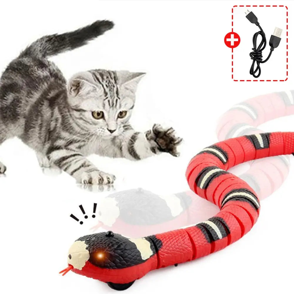 Smart Sensing Cat Toy Interactive Automatic Eletronic Snake Cat Teaser