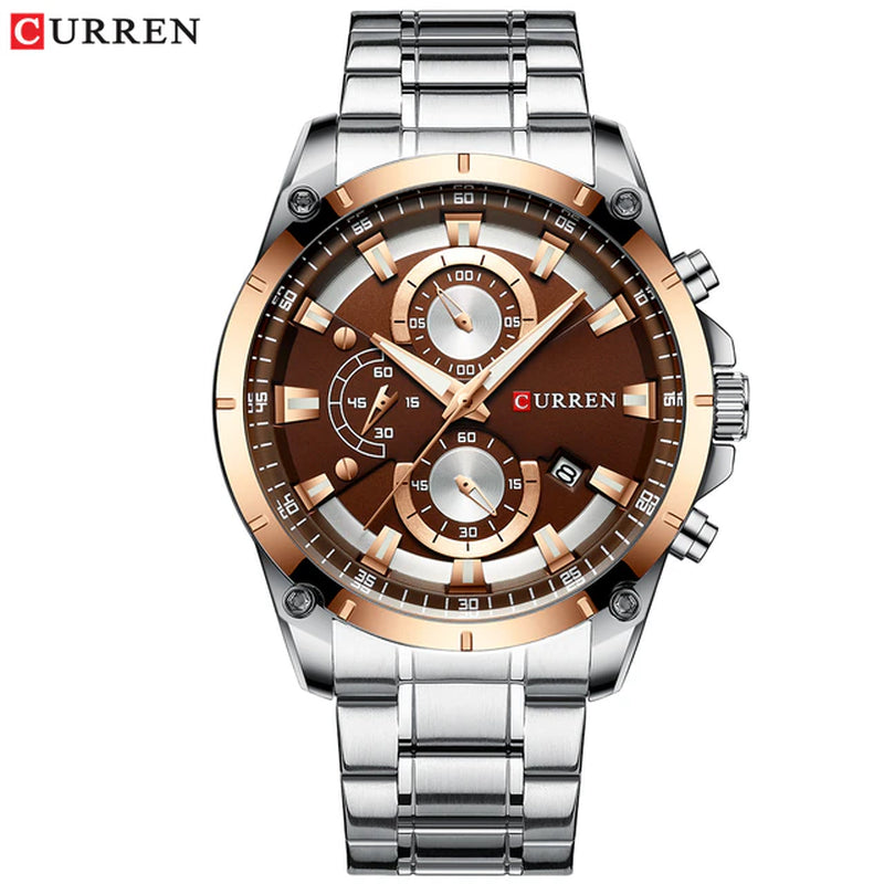 Men's Business Automatic Date Watch Waterproof 