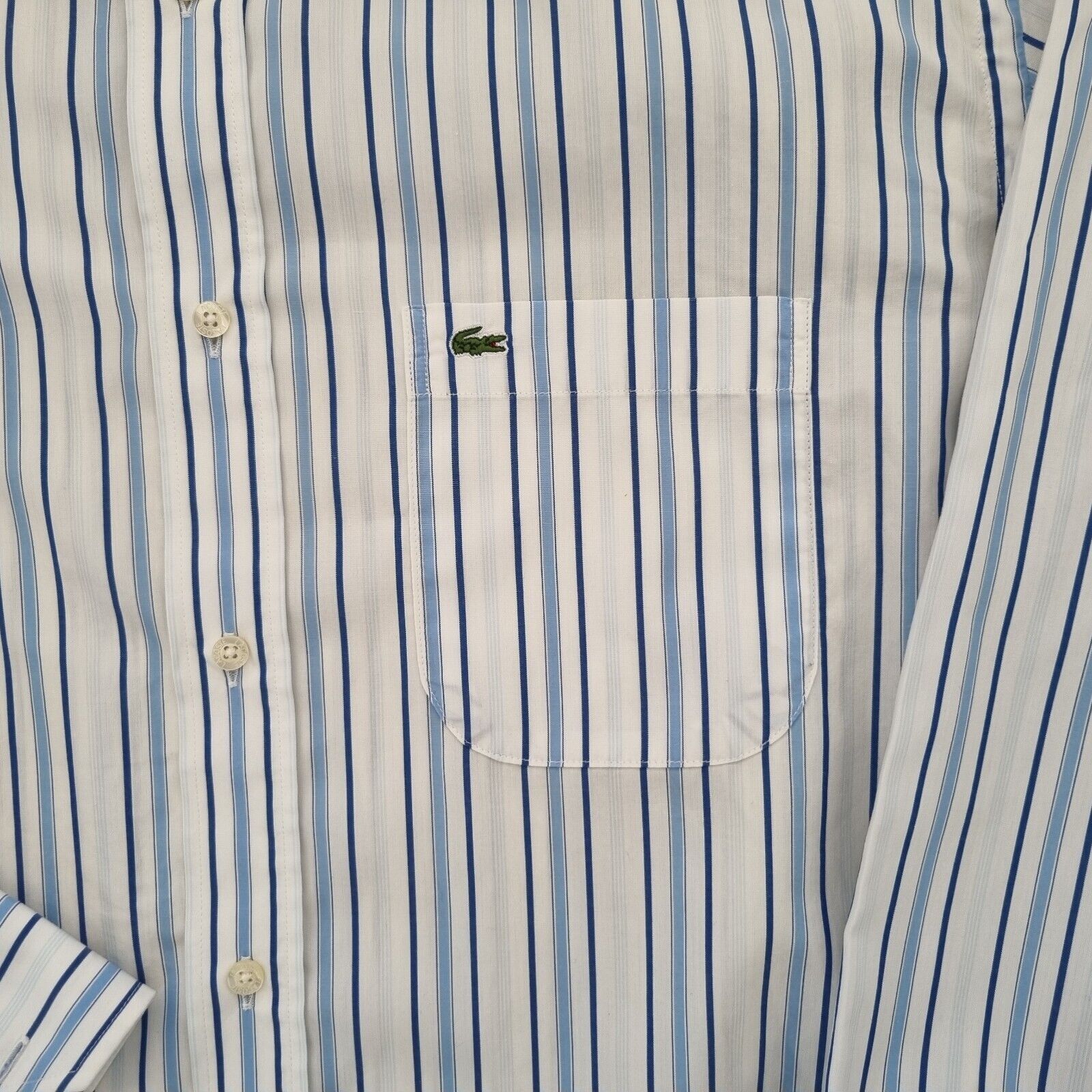 Lacoste Slim Fit Blue Shirt XL Extra Large Men Long Sleeve - Bonnie Lassio