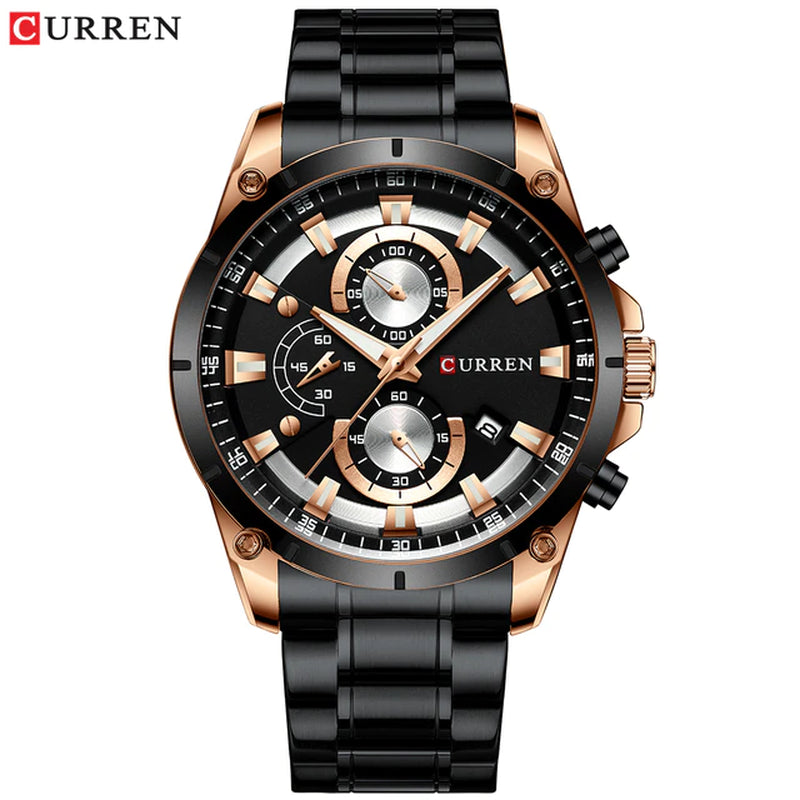 Men's Business Automatic Date Watch Waterproof 