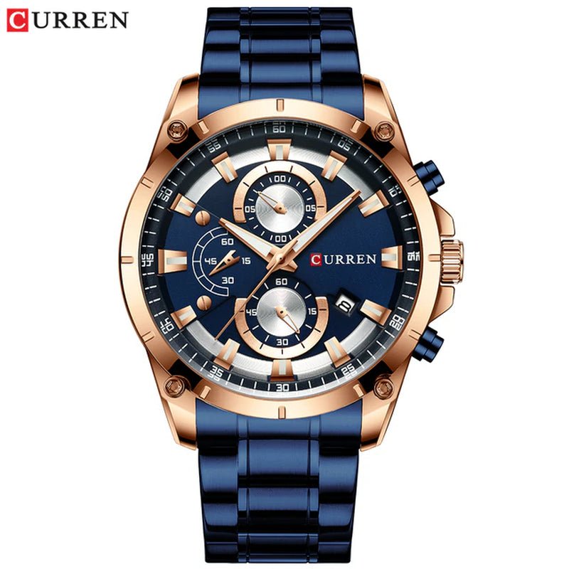 Men's Business Automatic Date Watch Waterproof 