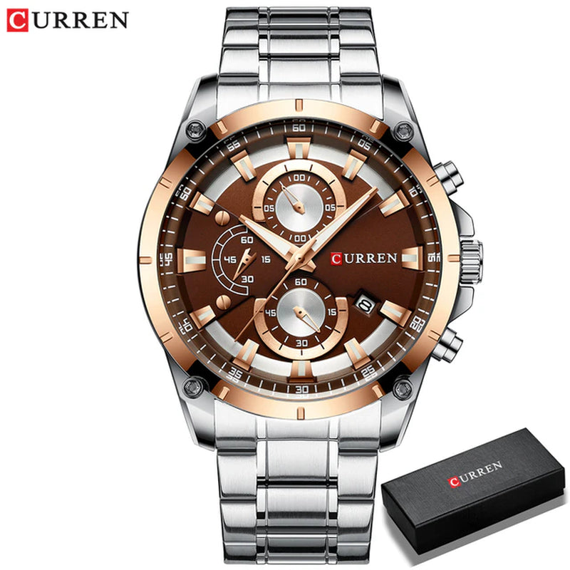 Men's Business Automatic Date Watch Waterproof 