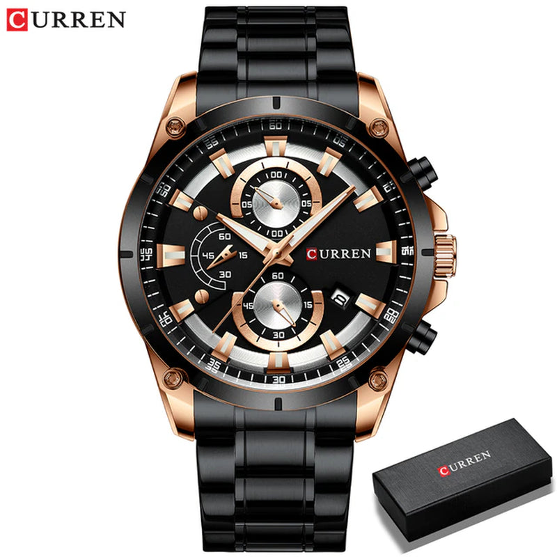 Men's Business Automatic Date Watch Waterproof 