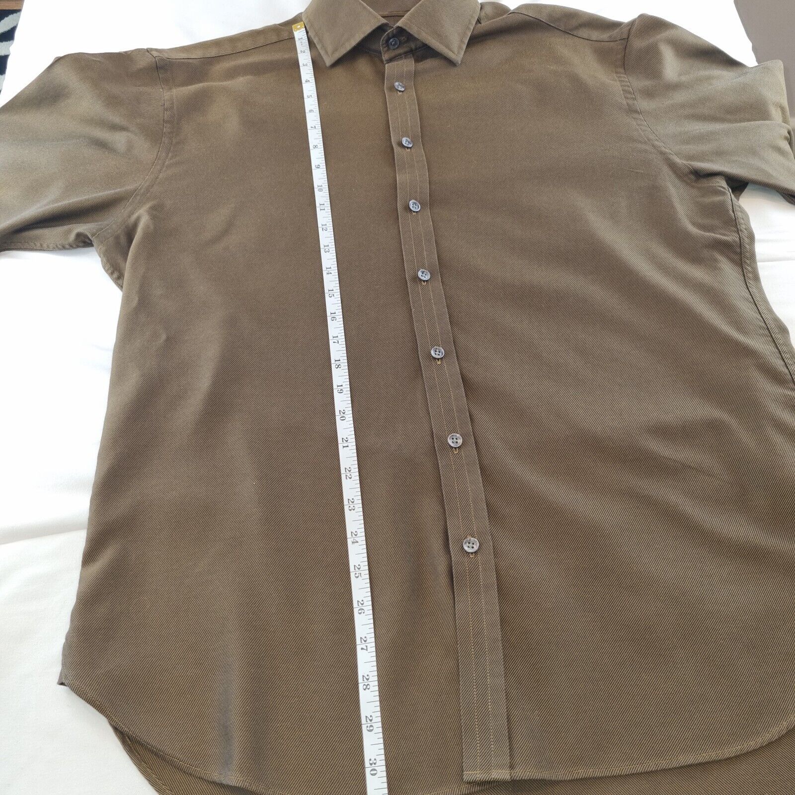 Mens Shirt Ted Baker Brown Button Up - Bonnie Lassio