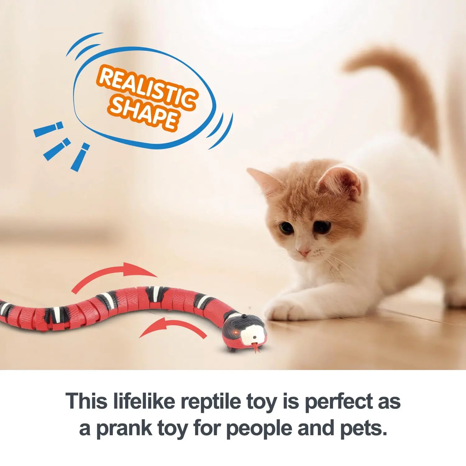 Smart Sensing Cat Toy Interactive Automatic Eletronic Snake Cat Teaser