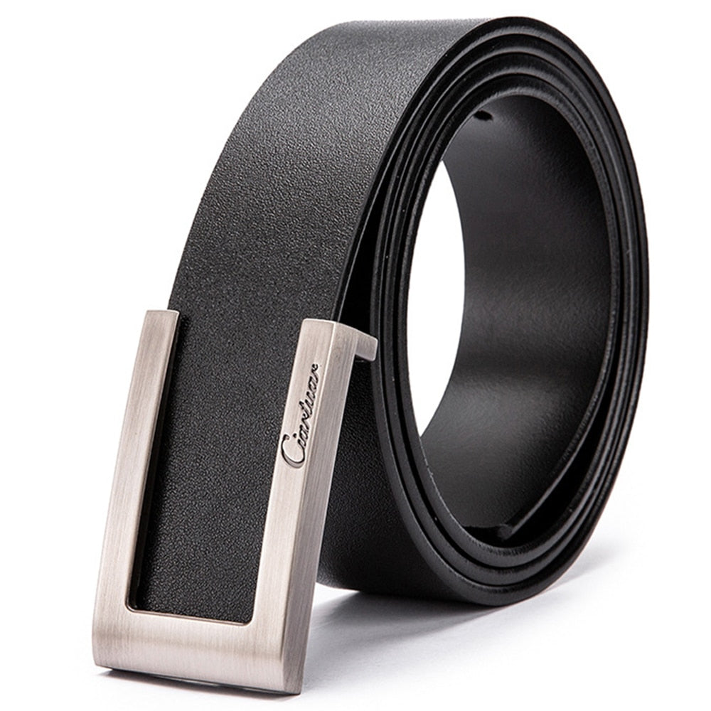 Ciartuar Leather Belts for Men High Quality Designer Brand Male Belt Luxury Mens Belts Strap Men&#39;s Gift Simple Belt Ceinture New - Bonnie Lassio