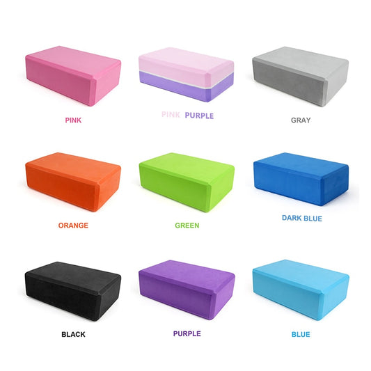 EVA Foam Yoga Block Props Brick Gym Pilates Yoga Column Back Exercise BodyBuilding Fitness Sport Workout Equipment for Home - Bonnie Lassio