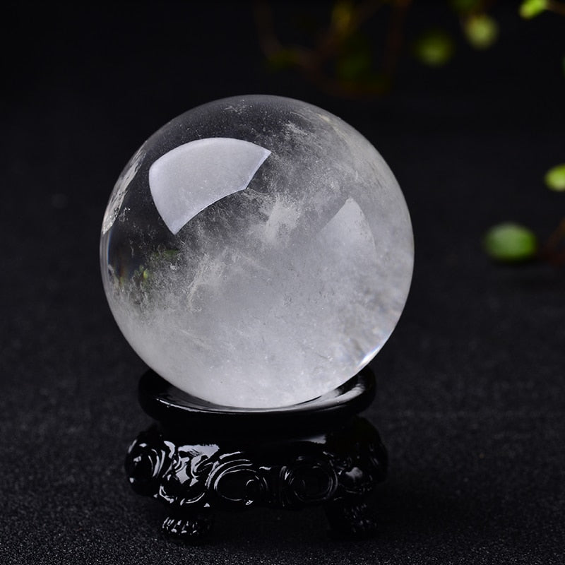 1PC Natural Stone Crystal Quartz Ball Rock Mineral Healing Massage Ball Reiki Meditation Energy Stone Home Decor - Bonnie Lassio