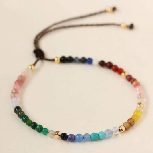 Healing Crystal Chakra Bracelet12 Zodiac Signs Bracelet-Constellations Bracelet-Stress Anxiety Relief Meditation Protection Yoga - Bonnie Lassio