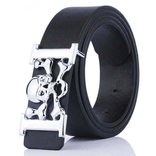 Hot Sale Skull Men&#39;s Belt  European and American Cowboy Belt Decorative Ghost Syle Belt for Man - Bonnie Lassio