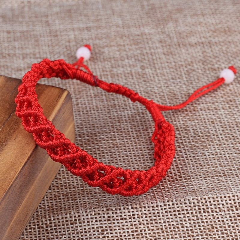 Handmade Braided Lucky Red Thread Bracelet Adjustable Ethnic Braslet Men Women Friendship Braclet Yoga Meditation Brazalet - Bonnie Lassio