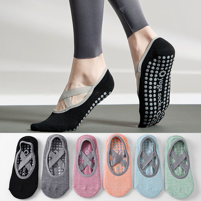 Cotton Dot Silicone Non-slip Women High Quality Pilates Socks Breathable Barre  Yoga Socks Ballet Dance Sports Socks for Fitness - Bonnie Lassio