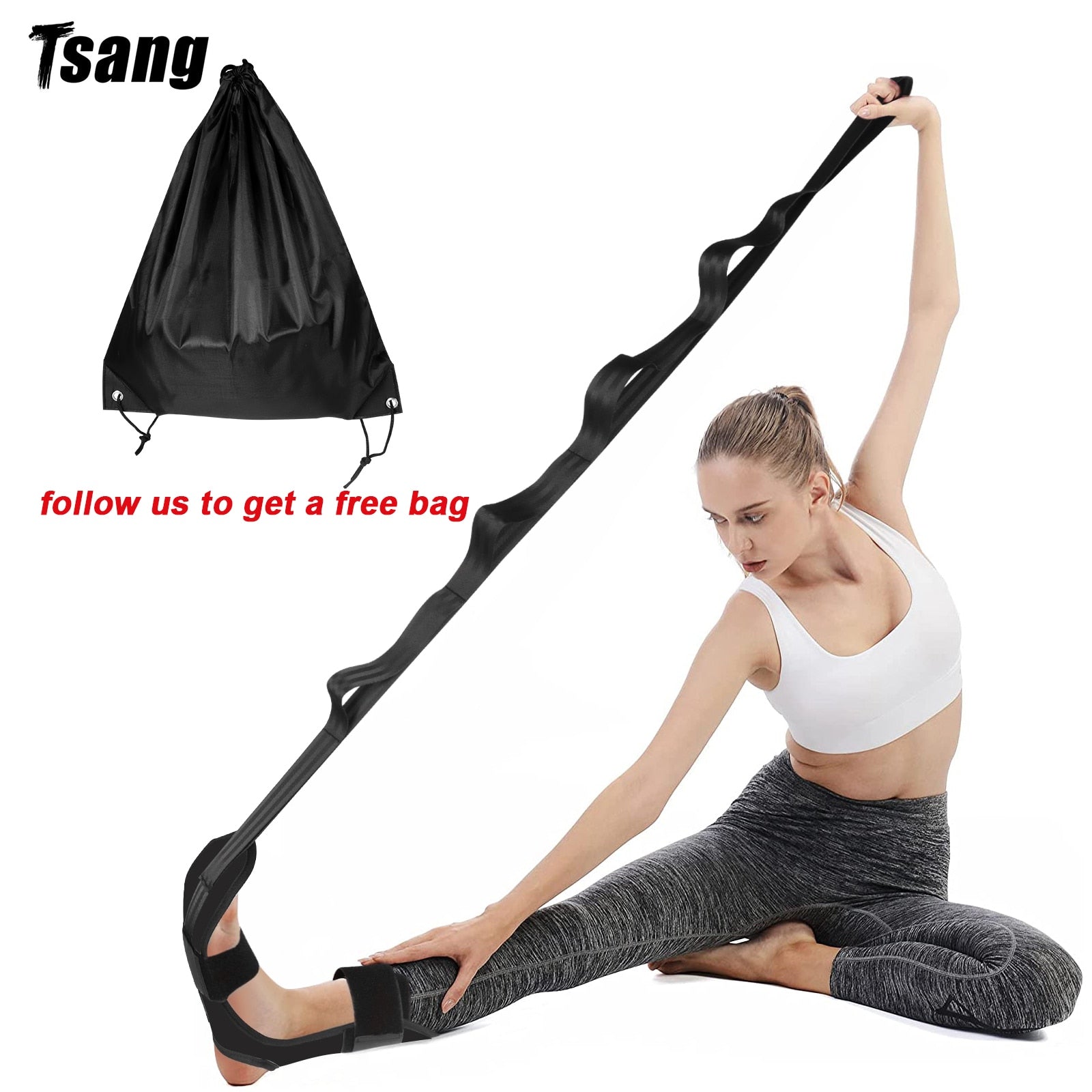 Fascia Stretcher Finally Flexible Again Yoga Strap Belt Trainning And Exercise Stroke Hemiplegia Rehabilitation Leg Stretcher - Bonnie Lassio