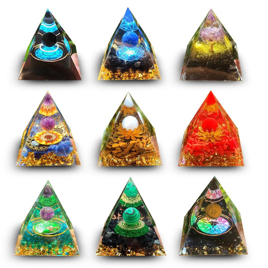 Pyramid Crystals Natural Stone Home Office Decoration Energy Generator Healing Reiki Chakra Meditation Ornaments Crafts - Bonnie Lassio