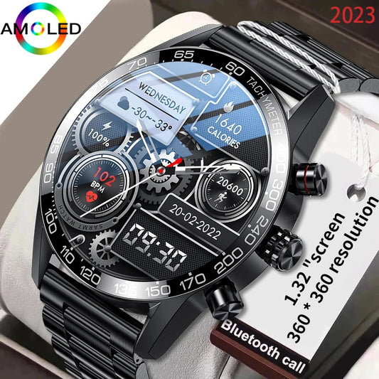 Lige Watch 360 AMOLED HD Screen For Men Smart  Bluetooth Calling - Bonnie Lassio