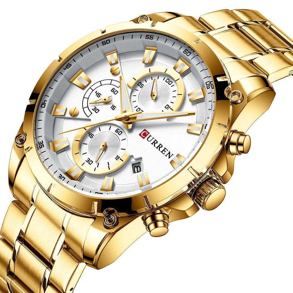 Men's Business Automatic Date Watch Waterproof 