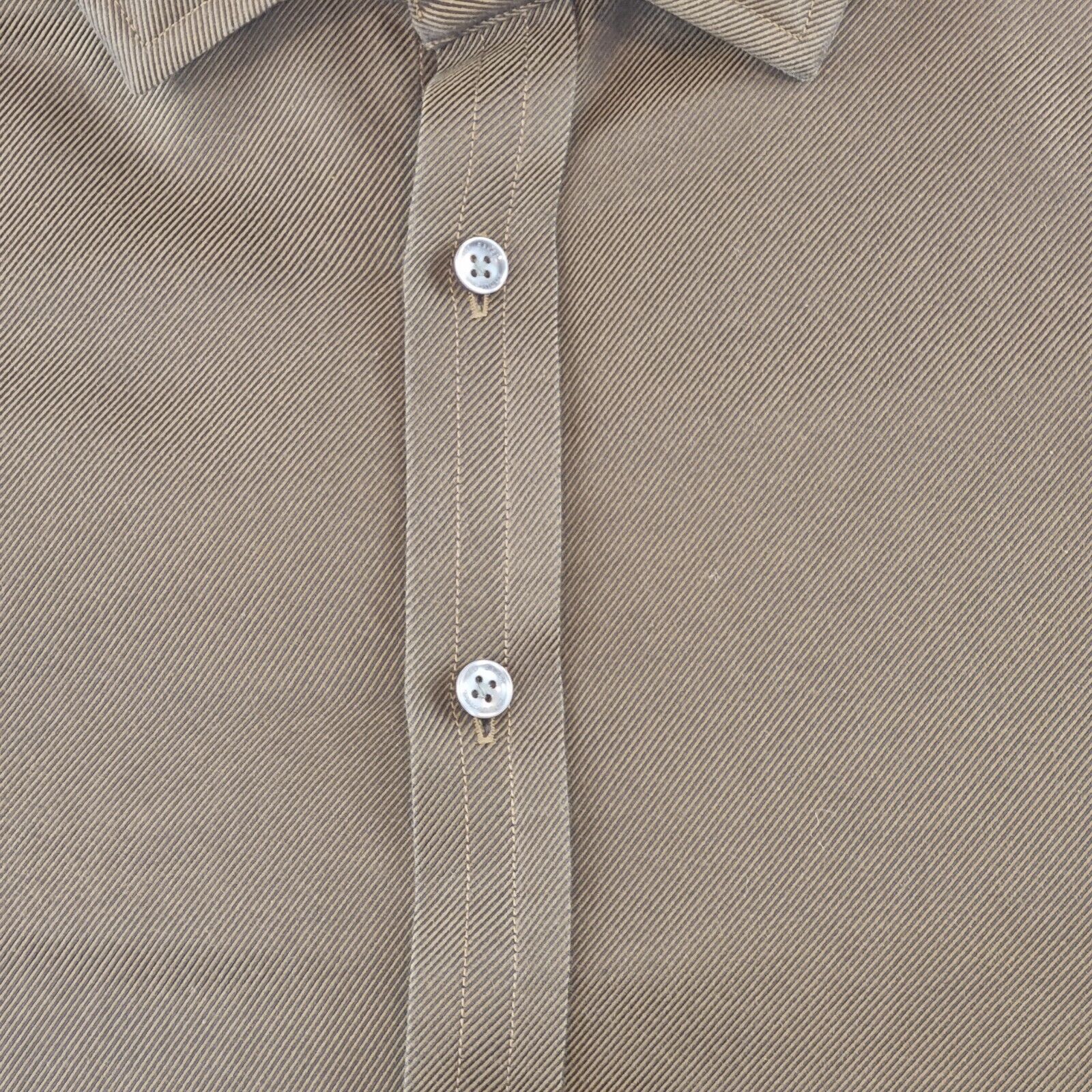 Mens Ted Baker Endurance Brown Shirt Button Up Smart Work Casual Size 17.5 - Bonnie Lassio