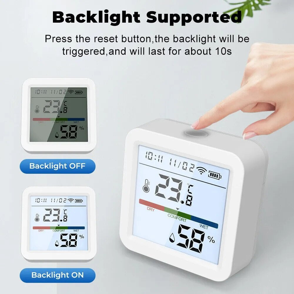 Wifi Temperature Humidity Sensor Smart Hygrometer Thermometer Sensor