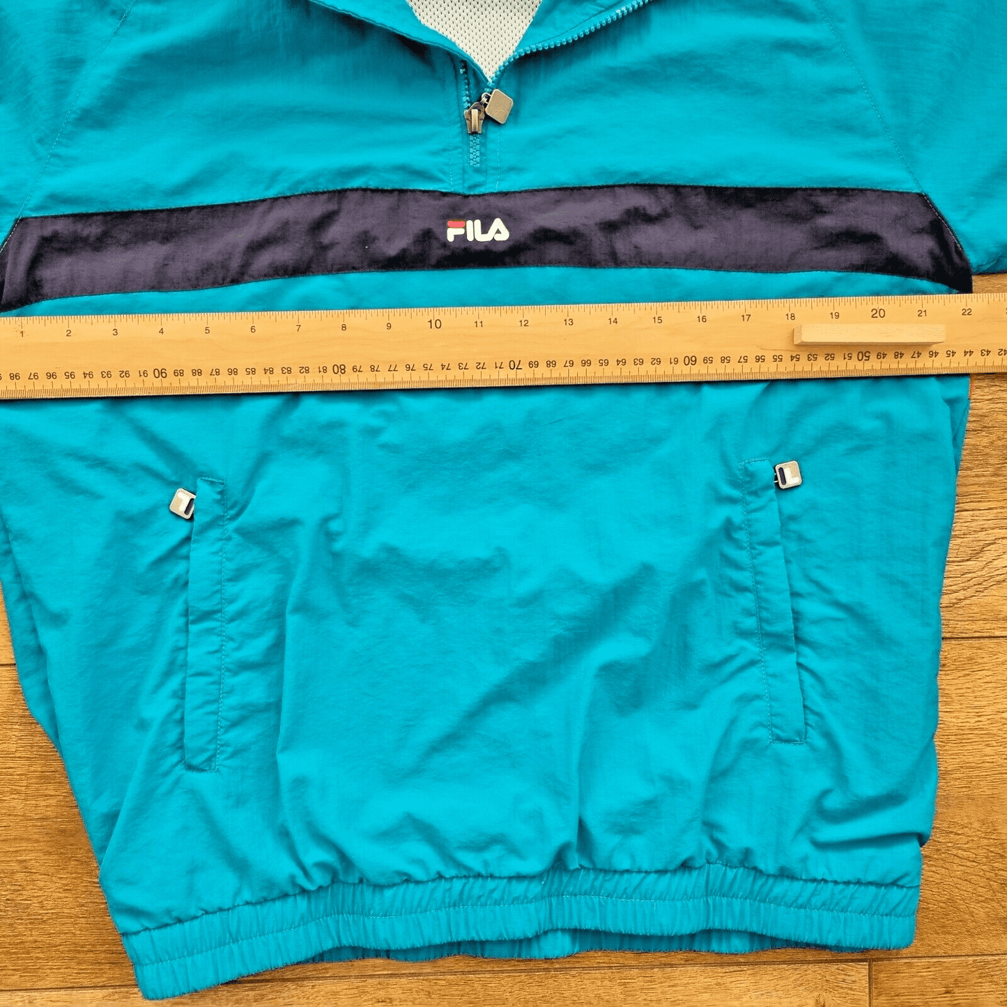 Fila Jona Half Zip Rain Jacket Streetwear High Neck Elasticated Trims Top