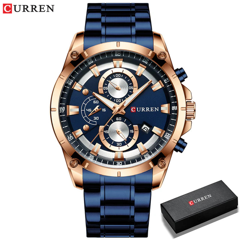 Men's Business Automatic Date Watch Waterproof 