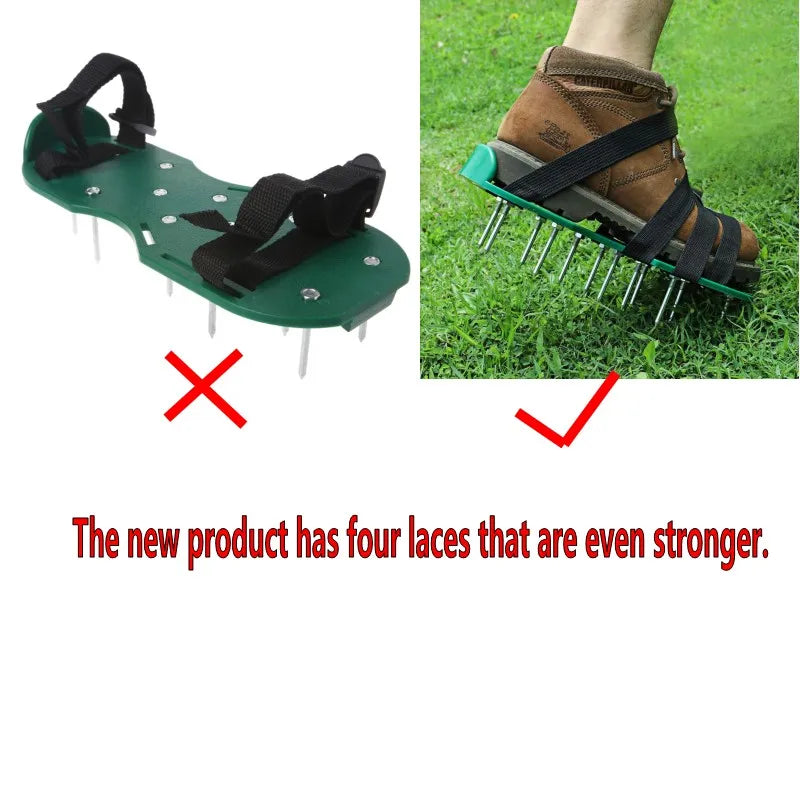 Professional Grade Lawn Aerator Sandals - Enhance Your Gardening Experience with Spiked Nail Shoes for Yard and Garden Maintenance