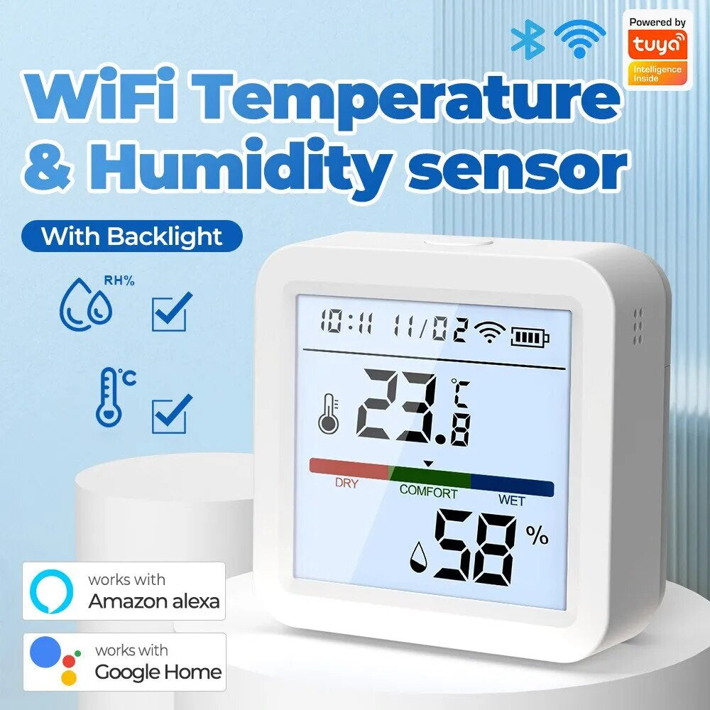 Wifi Temperature Humidity Sensor Smart Hygrometer Thermometer Sensor