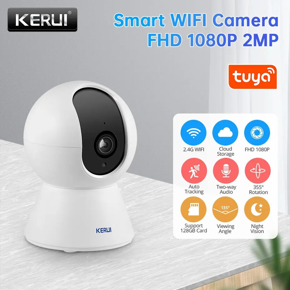 Smart Mini Wifi IP Camera Indoor Wireless Home Security AI Human Detect CCTV 