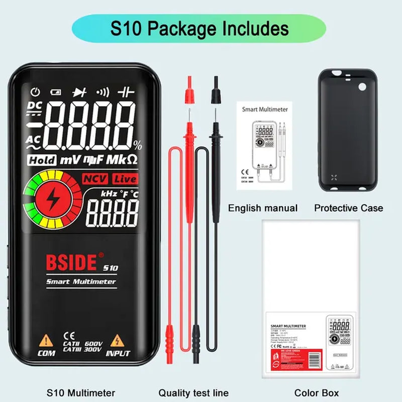 Digital Multimeter Smart Electrician Tester USB Charge DC AC Voltage