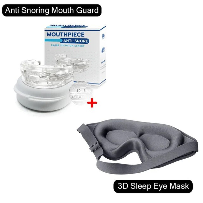 Anti Snoring Apnea Bruxism Mouth Guard Improve Sleeping 