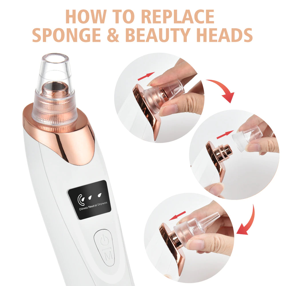 Electric Blackhead Remover Vacuum for Deep Facial Cleansing and Skin Care